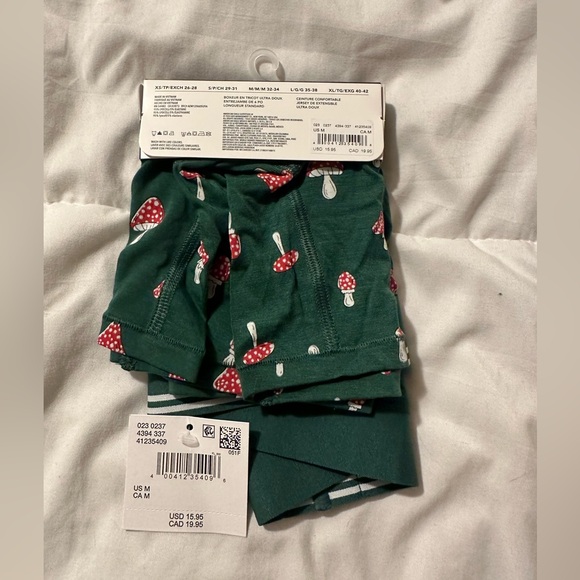 NWT american eagle 6” mushroom print boxer brief size medium - Picture 2 of 4